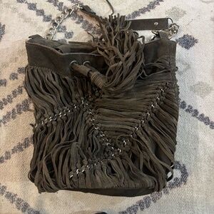 early 2010 suede brownish green metal details + accepting offers